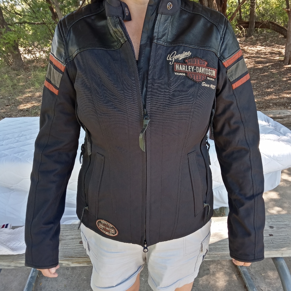 Harley Davidson woman's motorcycle jacket.